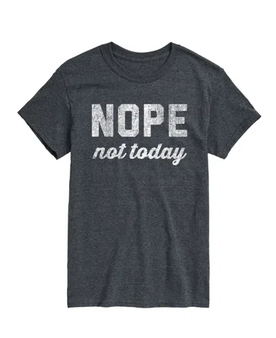 Airwaves Men's Nope Not Today Short Sleeve T-shirt In Gray