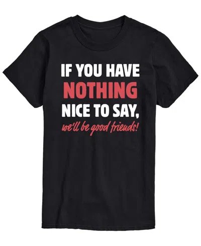 Airwaves Men's Nothing Nice To Say Short-sleeve Graphic T-shirt In Black