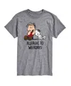 Airwaves Men's Peanuts Allergic To Weekdays Short Sleeve T-shirt In Gray
