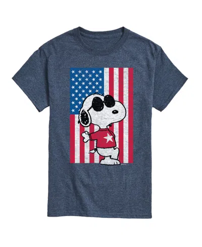 Airwaves Men's Peanuts Americana Short Sleeves T-shirt In Blue