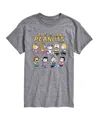 Airwaves Men's Peanuts Characters T-shirt In Gray