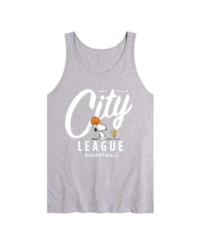 Airwaves Men's Peanuts City League Tank In Gray