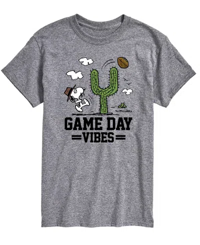 Airwaves Men's Peanuts Core Short Sleeve T-shirt In Gray
