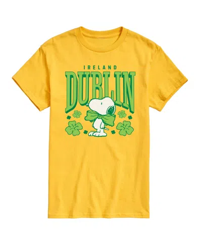 Airwaves Men's Peanuts Dublin Ireland Short Sleeve T-shirt In Orange