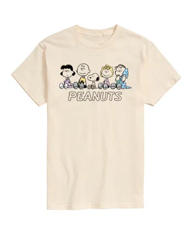 Airwaves Men's Peanuts Group Short Sleeve T-shirt In Beige