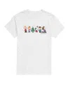 Airwaves Men's Peanuts Holiday Lineup Short Sleeve Tee In White