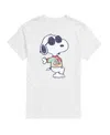 Airwaves Men's Peanuts Joe Cool Tie Dye Short Sleeve T-shirt In White
