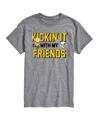 Airwaves Men's Peanuts Kickin' It T-shirt In Gray