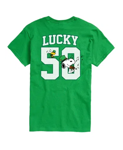 Airwaves Men's Peanuts Patty Short-sleeve Graphic T-shirt In Green