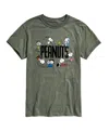 Airwaves Men's Peanuts Short Sleeve T-shirt In Green