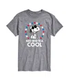 Airwaves Men's Peanuts Snoopy Flag Fireworks Short Sleeve T-shirt In Gray