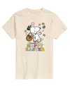 Airwaves Men's Peanuts Snoopy Hoppy Easter Short Sleeve T-shirt In Beige,khaki