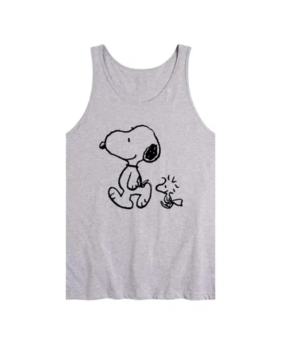 Airwaves Men's Peanuts Snoopy Woodstock Tank In Gray
