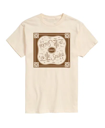 Airwaves Men's Peanuts Spike Western Graphic T-shirt In Cream