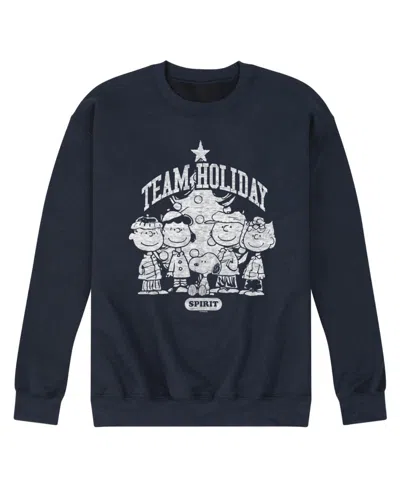 Airwaves Men's Peanuts Team Holiday Long Sleeve Fleece In Blue