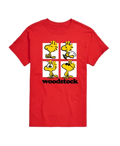 Airwaves Men's Peanuts Woodstock Short Sleeve T-shirt In Red