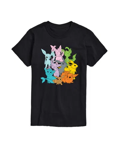 Airwaves Men's Pokemon Character Group Short Sleeve T-shirt In Black
