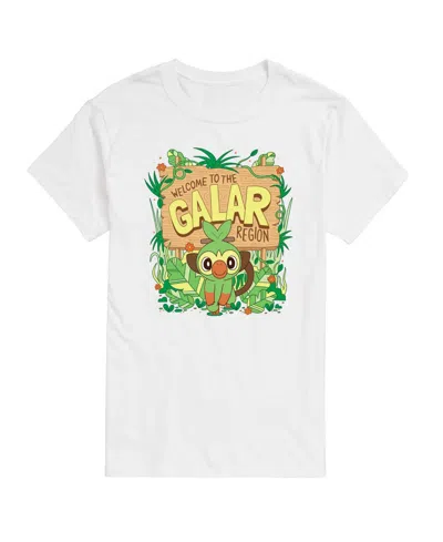 Airwaves Men's Pokemon Grookey Galar Graphic T-shirt In White