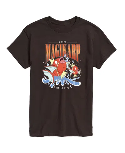 Airwaves Men's Pokemon Magikarp 90's Bootleg Graphic T-shirt In Dark Brown