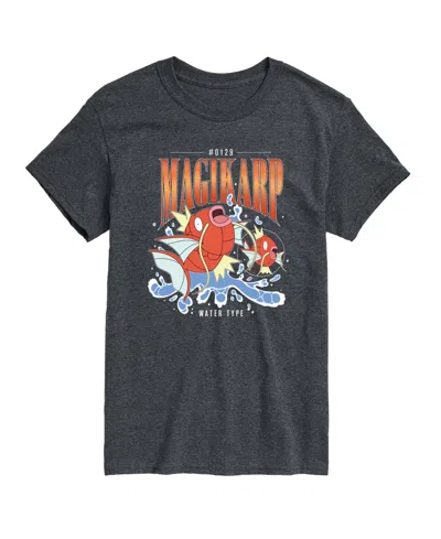 Airwaves Men's Pokemon Magikarp 90's Bootleg Graphic T-shirt In Heather Charcoal