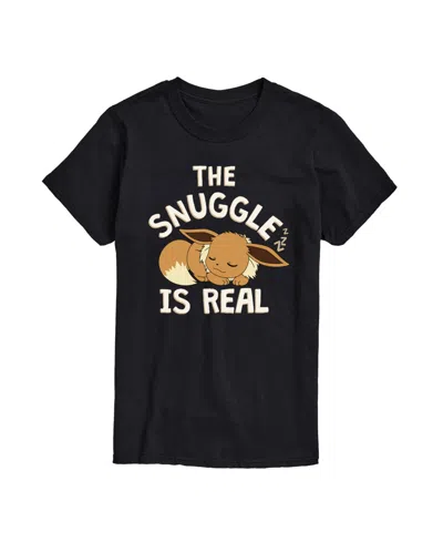 Airwaves Men's Pokemon The Snuggle Is Real Short Sleeve T-shirt In Black