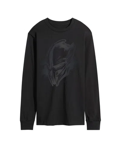 Airwaves Men's Predator: Badlands Monochrome Mask Long-sleeve Graphic T-shirt In Black