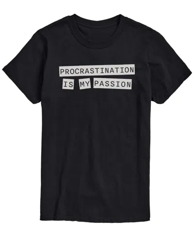 Airwaves Men's Procrastination Is My Passion Short-sleeve Graphic T-shirt In Black