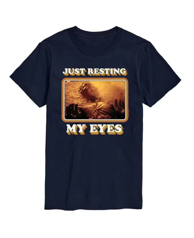 Airwaves Men's Resting My Eyes Short-sleeve Graphic T-shirt In Blue