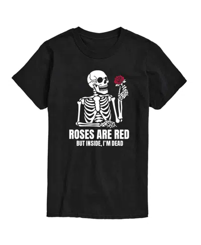 Airwaves Men's Roses Are Red Short Sleeve T-shirt In Black