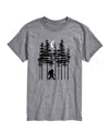 Airwaves Men's Sasquatch Forest Walk Short Sleeve T-shirt In Gray