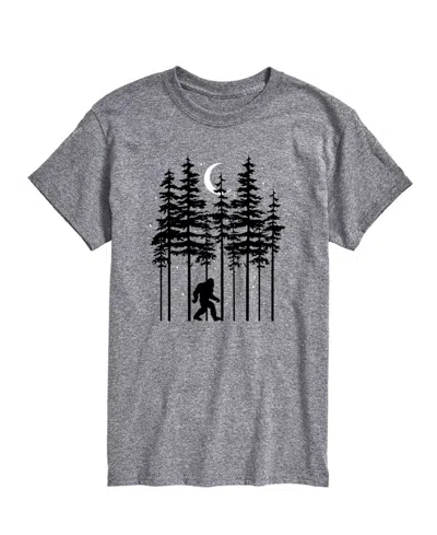 Airwaves Men's Sasquatch Forest Walk Short Sleeve T-shirt In Gray
