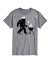 Airwaves Men's Sasquatch Grilling Short Sleeve T-shirt In Gray