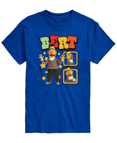 Airwaves Men's Sesame Street Bert Photosâ Short-sleeve Graphic T-shirt In Blue
