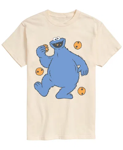 Airwaves Men's Sesame Street Cookie Monster Short-sleeve Graphic T-shirt In White