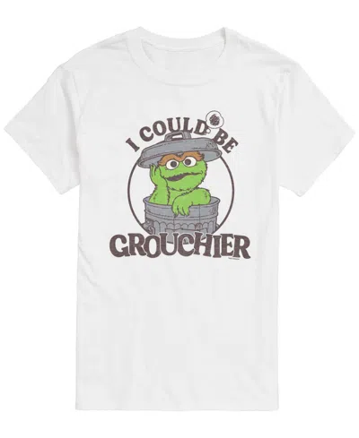 Airwaves Men's Sesame Street Could Be Grouchier Oscar Short-sleeve Graphic T-shirt In White