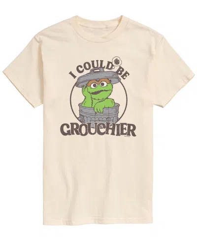 Airwaves Men's Sesame Street Could Be Grouchier Oscar Short-sleeve Graphic T-shirt In White
