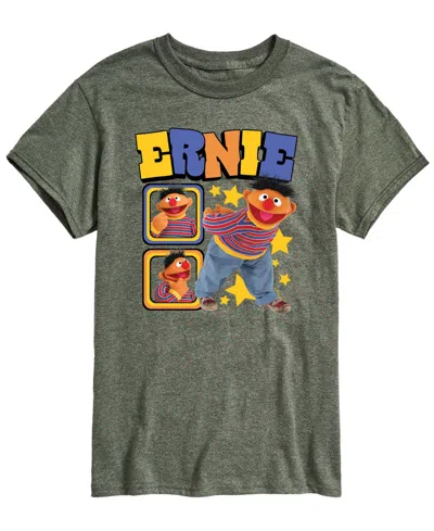 Airwaves Men's Sesame Street Ernie Photos Short-sleeve Graphic T-shirt