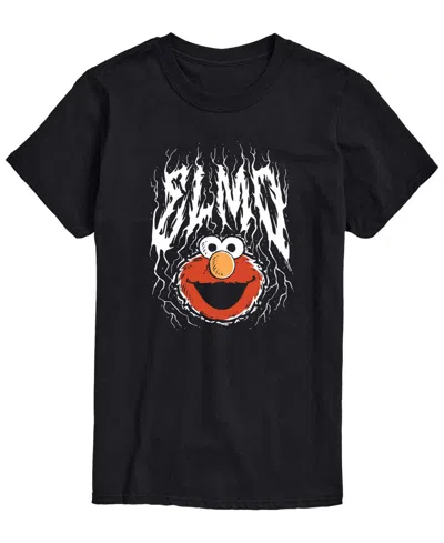 Airwaves Men's Sesame Street Metal Elmoâ Short-sleeve Graphic T-shirt In Black