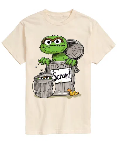 Airwaves Men's Sesame Street Oscar The Grouchâ Short-sleeve Graphic T-shirt In White