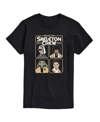 Airwaves Men's Skeleton Crew Grid Short-sleeve Graphic T-shirt In Black