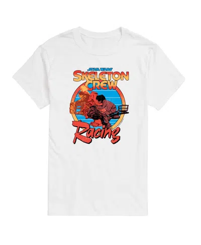 Airwaves Men's Skeleton Crew Racing Short-sleeve Graphic T-shirt In White