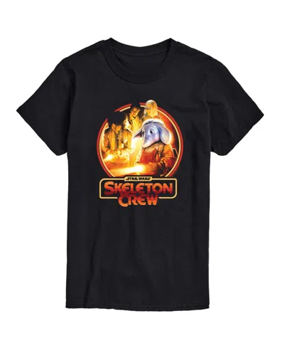 Airwaves Men's Skeleton Crew Retro Circle Short-sleeve Graphic T-shirt In Black
