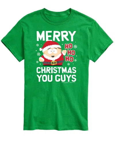 Airwaves Men's South Park Merry Christmas Graphic Classic-fit T-shirt In Green