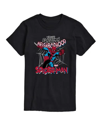Airwaves Men's Spider-man Short Sleeve T-shirt In Black