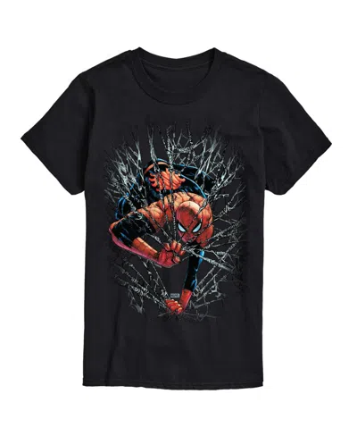 Airwaves Men's Spider-man Short Sleeve T-shirt In Black