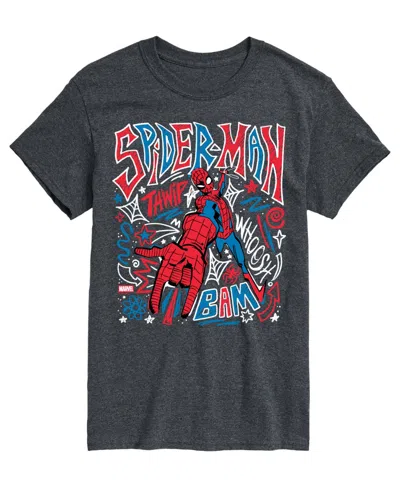 Airwaves Men's Spiderman Sketchy Doodles Short-sleeve Graphic T-shirts In Multi