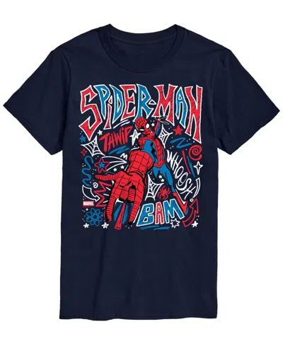 Airwaves Men's Spiderman Sketchy Doodles Short-sleeve Graphic T-shirts In Multi