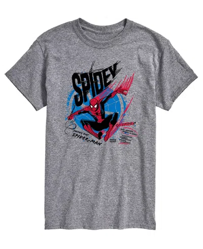 Airwaves Men's Spiderman Spidey Speed Short-sleeve Graphic T-shirts In Gray