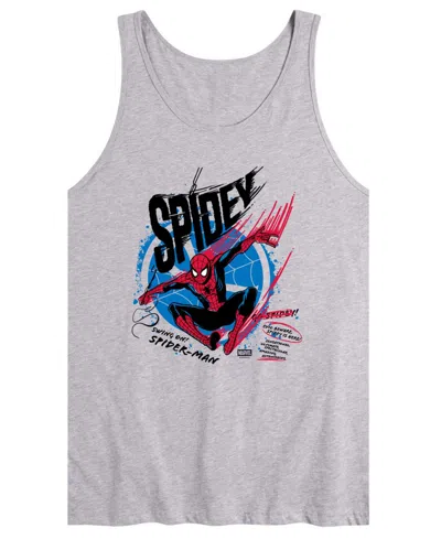 Airwaves Men's Spiderman Spidey Speed Sleeveless Graphic Tank T-shirts In Gray