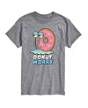 Airwaves Men's Spongebob Donut Worry Short Sleeve T-shirt In Gray